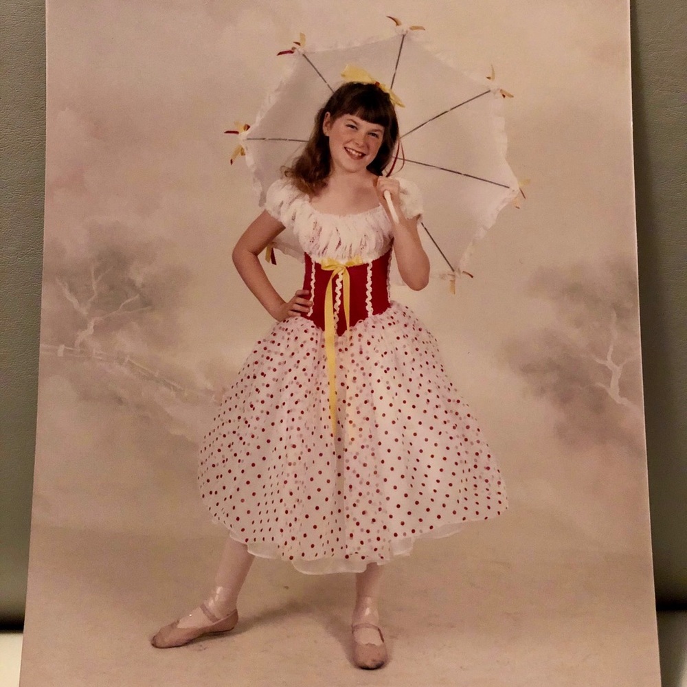 Red Polka Dot Dance Costume (child 12)